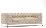 Бежов кадифен диван 225 cm Chelsea – Ropez