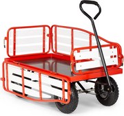Waldbeck Ventura, ръчна количка, максимално натоварване 300 кг, стомана, WPC, червена
