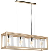 Полилей на въже LEGNO 4xE27/60W/230V