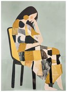 Картина с ръчно изрисувани елементи 70x100 cm Penelope – Styler