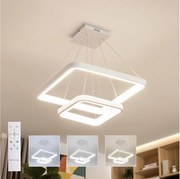 Brilagi - LED с димер полилей на кабел FALCON SLIM LED/78W/230V 50x50 cm бял + с дистанционно управление