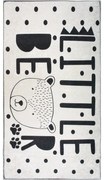 Черно-бял детски килим подходящ за пране 160x230 cm Little Bear – Vitaus