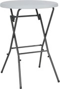 44560 vidaXL Сгъваема бар маса, бяла, 80x110 см, HDPE