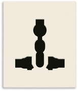 VIMAR 30257.C 2P+E 13A Мултистандартен контакт, 2М, Canvas,