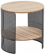 Холна масичка TRAFICA 41 x 41 см черна/бежова