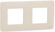 SE Лицева рамка 2х цвят Крем Unica Studio - NU200444