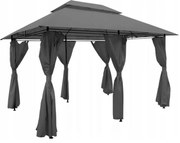 Стабилен градински павилион 3 x 4 м Сив