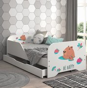 Детско легло MIKI 160 x 80 cm с матрак и решетка - KAPIBARA FAMILY