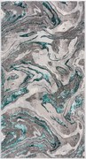 Сив/тюркоаз килим 240x340 cm Marbled – Flair Rugs