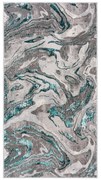 Сив/тюркоаз килим 80x150 cm Marbled – Flair Rugs