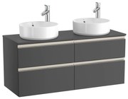 Мебел с четири чекмеджета за два умивалника върху плот A851506153, 120x46x57.3см