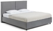 Сиво тапицирано двойно легло с място за съхранение и включена подматрачна рамка 160x200 cm Myra Bold – Bonami Selection