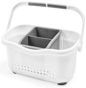 Бяло-сива кошница за мивка Caddy - Addis