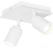 Модерен баня прожектор бял квадратен 2-светлина IP44 - Ducha