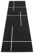 Черна пътека за открито и закрито 70x270 cm Fred Black – Pappelina