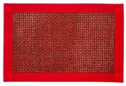 Подложка за сервиране, текстил с кант 30x45см. червена CN-(5510-3) - Horecano