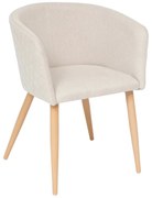 Трапезен стол atmosphera Marlo, Текстил - Бежов