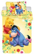 Памучно детско спално бельо за детско креватче 100x135 cm Winnie-the-Pooh – Jerry Fabrics