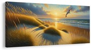 Картина на платно – Златна светлина на брега