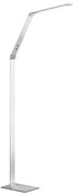 LED затъмняваща се подова лампа в сребрист цвят (височина 133 cm) Geri – Fischer &amp; Honsel