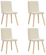 3315232 vidaXL Трапезни столове, 4 бр, лен