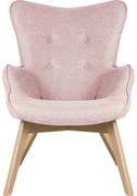 Светлорозово кресло Niko – Ropez