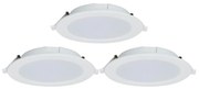 Aigostar-К-кт 3x LED Димируема лампа за вграждане MESH 9W/230V 2700K-6500K Ø 14,5 см