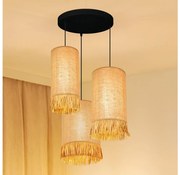 Brilagi - Полилей WINNETOU TUBES 3xE27/15W/230V кафяв/черен