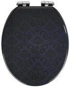 WENKO 22977100-Тоалетно седало BELLEVUE 35,5x42,5 cm антрацит/сребрист