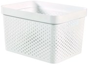 Бяла кошница за съхранение Dots, 17 L Infinity - Curver