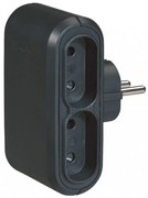 Legrand 050651 Разклонител щепсел 4х2P, немски стандарт, Черен - 050651