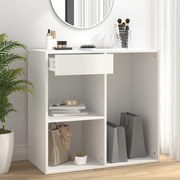 808837 vidaXL Козметичен шкаф, бял, 80x40x75 см, инженерно дърво