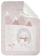 KIKKA BOO Меко зимно одеяло с шерпа 110/140 см. HEDGE-HUGS РОЗОВО