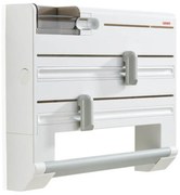 Бяла стенна пластмасова поставка за кухненско фолио и хартиени кърпи Parat – LEIFHEIT