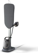 Уред за вертикално гладене с пара Philips All-in-one 8500 AIS8540/80, 2200W, 1.2 л, 6 bar, 90 гр/мин, 2 настройки, OptimalTEMP, Регулируема дъска, Тъмносив/златист