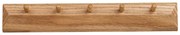 Стенна закачалка от масивен дъб в естествен цвят 50 cm Barco – House Nordic