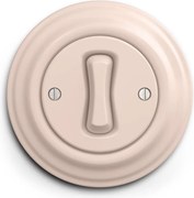 Kliklap - Ретро кръстов превключвател с рамка № 7, пепелно розово