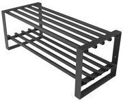 Черен метален шкаф за обувки Rumo - Spinder Design