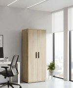 Гардероб за Бюро Marbrand висок-Fusiko-Mavro