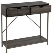 Кафява конзолна маса 30x80 cm - Casa Selección