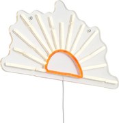 Неонова стенна лампа топло бяло с оранжево с LED - Sunset