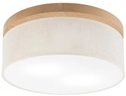 Brilagi - LED Плафон BELLADONNA 2xE27/15W/230V Ø 40 см кремав/дъб