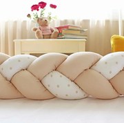 BLOSSOM Плетен обиколник 330 см БЕЖОВИ ТОЧКИ