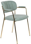 Светлозелени трапезни столове в комплект от 2 Jolien - White Label