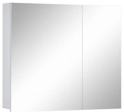 Бял стенен шкаф за баня с огледало , 80 x 70 cm Wisla - Støraa