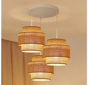 Brilagi - Полилей SPACE YUTE 3xE27/15W/230V бежово/бяло