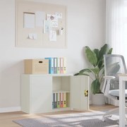 339721 vidaXL Шкаф за папки светлосив 90x40x70 см стомана