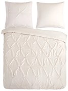 Кремаво двойно удължено спално бельо от микрофибър 200x220 cm Pure Elegance – Good Morning