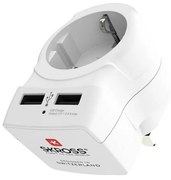 Solight PA28USB - Адаптер за пътуване за Обединеното Кралство 230V + 2 бр. USB порт