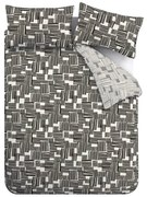 Черно-сиво единично спално бельо 135x200 cm Blocks – Catherine Lansfield